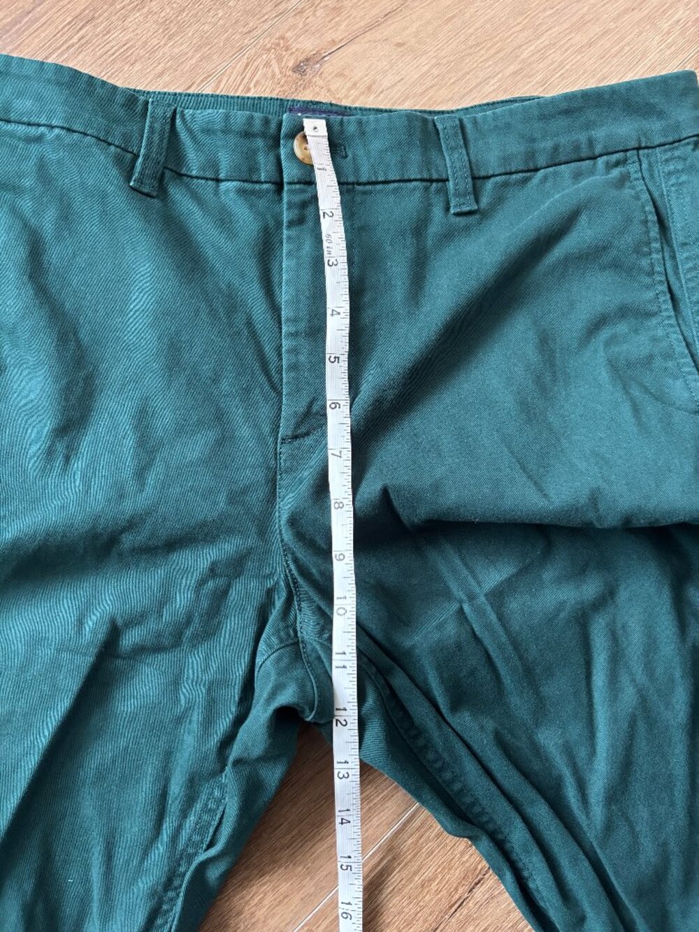 J.Crew Green High Rise Girlfriend Chino Pants - Size 12 - Picture 6 of 8